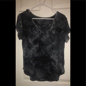 Gray Tie Dye Top from Rue 21